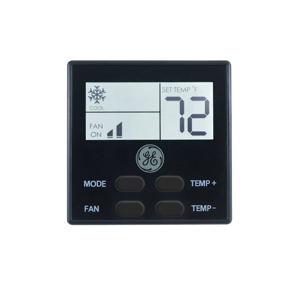 GE Appliances Air conditioner Wall Thermostat - Black - RARWT2B