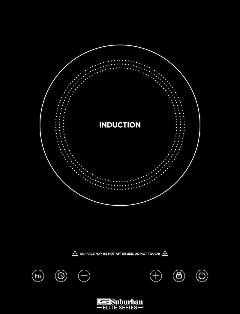 Suburban Single Element Induction Cooktop / 3308A