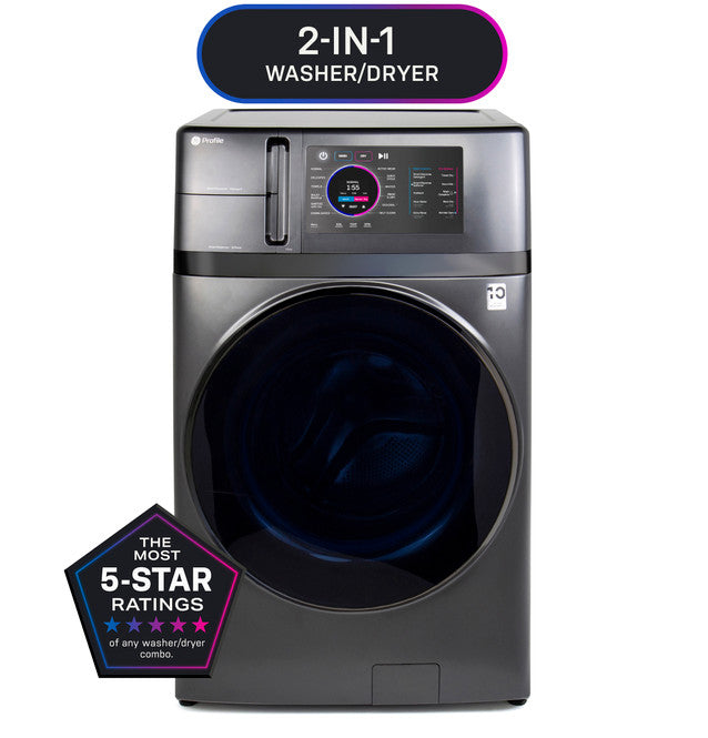 GE Appliances Profile™ ENERGY STAR® 4.8 cu. ft. Capacity UltraFast Combo with Ventless Inverter Heat Pump Technology Washer/Dryer - PFQ97HSPVDS